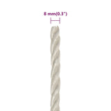 Work Rope White 8 mm 250 m Polypropylene 153048