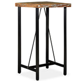 ZNTS Bar Table Solid Reclaimed Wood 60x60x107 cm 245439