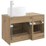 Bathroom Furniture Set 2 pcs Artisan Oak Engineered Wood 3404007