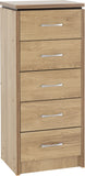 ZNTS Charles 5 Drawer Narrow Chest 100-102-021