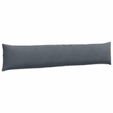 Sofa Pillows 2 pcs Dark Grey 200 x 40 cm Corduroy Fabric 42013886