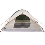 ZNTS Camping Tent Dome 4-Person Green Waterproof 94646