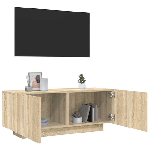 ZNTS TV Cabinet Sonoma Oak 100x35x40 cm Engineered Wood 804439