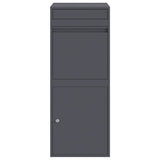 Parcel Drop Box with Storage Anthracite 41 x 38 x 103 cm Steel 874935