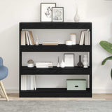 Book Cabinet Black Oak 100 x 30 x 103 cm Engineered Wood 862726