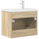 2 Piece Bathroom Furniture Set Sonoma Oak Engineered Wood 3324965