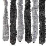 ZNTS Fly Curtain Grey and Black 90x220 cm Chenille 377328