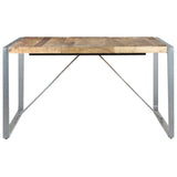 Dining Table 140x140x75 cm Rough Mango Wood 321575