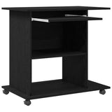Computer Desk Black Oak 80x50x75 cm Engineered Wood 862500