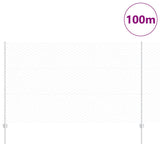 Welded Wire Fence 100 x 1.4 m Hot-Dip Galvanised Steel 3337079
