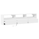 TV Wall Cabinet with LED White 180x31x45 cm 3307940