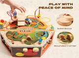 8 in 1 Wooden Activity Cube with Bead Maze, Shape Sorter, for Kids Boys Girls 18 Months T3398P422181