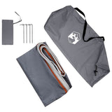 Water Resistant Tarp -Person 240 x 460 cm Grey and Orange 42001037