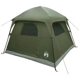 Cabin Tent Olive Green 244 x 213 x 183 cm Polyester and Steel 42029025