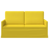 2 Seater Sofa Light Yellow 150 x 81 x 82 cm Fabric 42041082