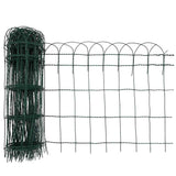 Garden Border Fence Powder-coated Iron 10x0.65 m 141073