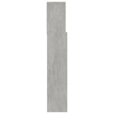 Headboard Cabinet Concrete Grey 120x19x103.5 cm 811857