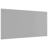Kitchen Backsplash 2 pcs Light Grey 100 x 50 cm Tempered Glass 3415456