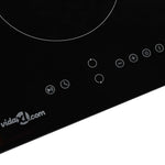 ZNTS Ceramic Hob with 2 Burners Touch Control 3000 W 50783