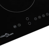 ZNTS Ceramic Hob with 2 Burners Touch Control 3000 W 50783