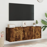TV Cabinets Wall-mounted 2 pcs Smoked Oak 60x30x41 cm 836947