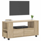 TV Cabinet Sonoma Oak 102x34.5x43 cm Engineered Wood 833745