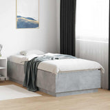 Bed Frame without Mattress Concrete Grey 100x200 cm 3209719