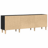 TV Cabinet Black Oak 150 x 30 x50 cm Engineered Wood 862797