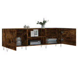 TV Cabinet Smoked Oak 150x30x50 cm Engineered Wood 829097