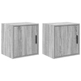 Garage Wall Cabinets 2 pcs Grey Sonoma Engineered Wood 860636