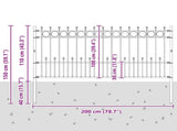Spike Ring Fence HORST Black 42030107