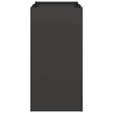 Planter Black 40x80x80 cm Steel 860773