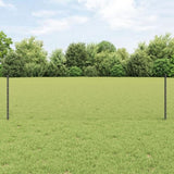 ZNTS Garden Fence Set Set of 2 Grey Metal Large Durable 3336846