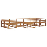 Outdoor Sofa Set 8 pcs Natural Solid Acacia Wood 3367932