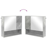 Bathroom Furniture Set Wall-mounted 2 pcs Concrete Grey 3392936