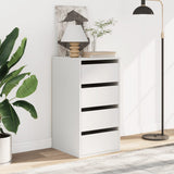Corner Chest of Drawers White 40x41x76 cm Engineered Wood 852861