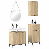Bathroom Furniture Set 3 pcs Sonoma oak Engineered wood 3393105