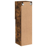 TV Cabinet with LED Lights Smoked Oak 30.5x30x102 cm 837023