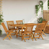 7 Piece Garden Dining Set Solid Teak Wood 3059594