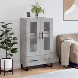 Highboard Concrete Grey 69.5x31x115 cm Engineered Wood 828328