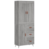Highboard Grey Sonoma 69.5x34x180 cm Engineered Wood 3199791