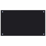 Kitchen Backsplashes 2 pcs Black 70x40 cm Tempered Glass 3315795