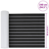 Boat Mat Striped Dark Grey and White 240 x 60 cm EVA 42046776
