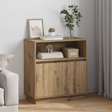 LED Sideboard Artisan Oak 71 x 34.5 x 75 cm Engineered Wood 869657