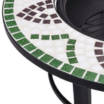 Mosaic Fire Pit Green 68cm Ceramic 46722