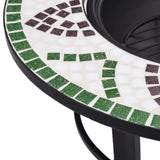 Mosaic Fire Pit Green 68cm Ceramic 46722