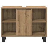 Bathroom Furniture Set with Storage 3 pcs Brown Engineered wood 3378511