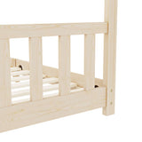 Kids Bed Frame Solid Pine Wood 90x200 cm 283366