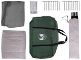 Cabin Tent with Roof Army green 8-Person Polyester and Steel 42028578