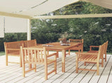 5 Piece Garden Dining Set Solid Wood Teak 3157173